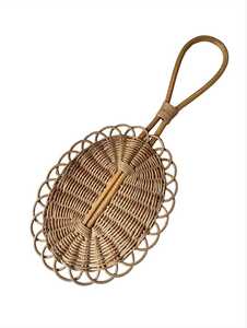 Handmade Rattan Oval Makeup <b>Mirror</b> Bohemian Style Portable <b>lightweight</b> Framed For Home and Makeup Use - Product Image 4