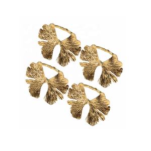 Elegante servilletero de Metal de hoja de oro hecho a mano, servilletero surtido para el hogar, eventos de boda, mesa de cena, decoración artística - Product Image 5