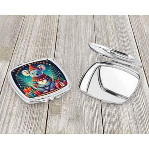 Koala Compact Travel Makeup <b>Mirror</b> Christmas Decorative Folding Handheld <b>Pocket</b> <b>Mirror</b> for Women and Girls Gift - Product Image 3