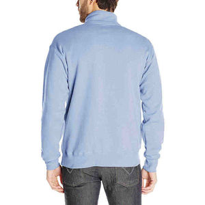 Sudaderas con Capucha Personalizadas de Felpa 100% Algodón, Unisex, con Media Cremallera, Color Azul, Bolsillos Laterales, Corte Regular, Talla Grande - Product Image 4