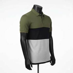 Chemises pour hommes en tricot imprimé, de haute qualité, décontractées, respirantes, unies, pour l'extérieur, avec service OEM, en tissu polyester durable - Product Image 2
