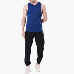 Camiseta sin mangas de poliéster personalizada al por mayor para hombre, camiseta deportiva sin mangas, chaleco de gimnasio, camiseta interior deportiva en blanco para fitness y entrenamiento - Product Image 2