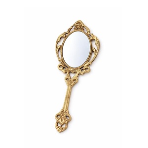 Brass Hand <b>Mirror</b> Vintage Style Decorative Handheld <b>Vanity</b> <b>Mirror</b> Antique Finish Dressing <b>Mirror</b> for Makeup Home Drcor & Gifting - Product Image 1