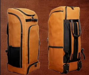 High Quality Customized Cricket Accessories Trolley <b>Wheel</b> <b>Backpack</b> Duffle Bag Wholesale Canvas PU Sports Team Players Kit - Product Image 3