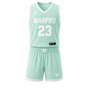 Conjunto de Uniforme de Baloncesto WARPRO Premium 2026, Personalizado y Sublimado, Secado Rápido, Transpirable, Camiseta sin Mangas con Cuello en V - Product Image 1