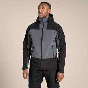 Men's Black Gray Hooded Snow <b>Overalls</b> Waterproof Zipper Closure <b>Winter</b> Sporty Fit Polyester Shell Regular Length OEM Outerwear - Product Image 1