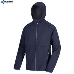 Bulk Wholesale High Quality Unisex <b>Hooded</b> Stand <b>Soft</b> <b>Shell</b> <b>Jacket</b> Front Pocket Breathable Eco-Friendly Windproof Outdoor - Product Image 6