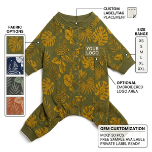 Sudadera con Capucha para Perro con Estampado Tropical, Ropa Cómoda para Mascotas, Ropa de Verano - Product Image 5