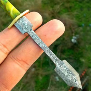 Cuchillo de Chef Personalizado Hecho a Mano Burraq DIY OEM/ODM, Hoja de Acero de Damasco de Grado Industrial, Mango Elegante, Regalo, 1 Hoja - Product Image 4