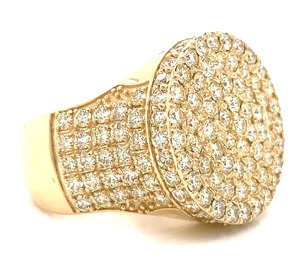 Hot Selling VVS Moissanite 925 <b>Sterling</b> <b>Silver</b> <b>Engagement</b> <b>Ring</b> Yellow Gold Plated Cut <b>Ring</b> Gift for Men Women Diamond Weddings - Product Image 3