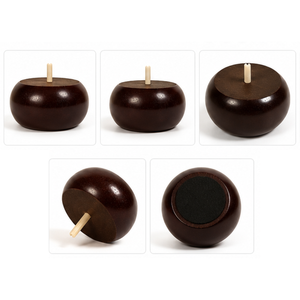 Round Wooden Furniture Legs Solid Hardwood Replacement Feet for Modern Sofa Bed and Lounge Seating Solid Wood Ball Legs - Product Image 1