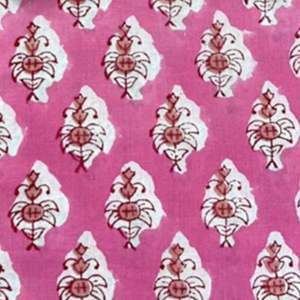 Funda de Sofá de Algodón Tejido de Jaipur con Estampado de Bloques, Algodón Puro Indio, Textil para Decoración del Hogar, Ligero, Tintes No Tóxicos, Suave - Product Image 3