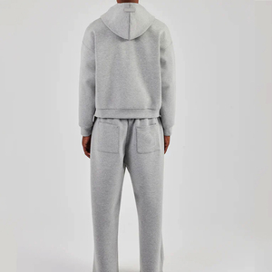 Conjunto Deportivo de Invierno para Hombre, Holgado, de Forro Polar, con Sudadera con Capucha y Pantalones Jogger, 100% Algodón, Resistente al Viento y Transpirable - Product Image 2