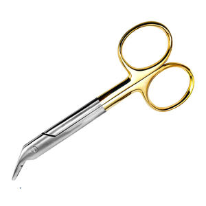 Tijeras de podar bypass con hoja de acero inoxidable de borde serrado de 185 mm de longitud para corte de cables, mango de PP, CE By Grip Surgical - Product Image 4
