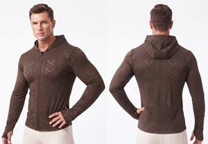 Veste de yoga à capuche pour homme, impression par sublimation, fermeture éclair, coupe ajustée, sweat à capuche pour homme, vêtements d'automne, veste de sport à capuche pour homme, vestes de sport pour homme - Product Image 4