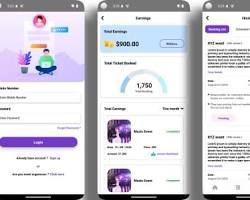 Application mobile de réservation de billets d'événements : Réservez des billets d'événements, découvrez les événements près de chez vous, garantissez-vous des places, recevez vos billets électroniques et gagnez en simplicité dans la gestion de vos réservations. - Product Image 2
