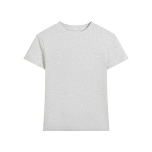 Camiseta de Talla Grande para Mujer, Manga Corta, Cuello Redondo, Algodón Ecológico, Transpirable, Informal, Estilo Urbano, Primavera Verano - Product Image 3