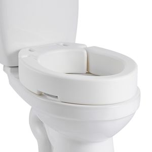 Rialzo per WC con Capacità di Carico di 136 kg, Altezza 3,5 Pollici, Apertura Allargata, Attrezzatura di Sicurezza per Bagno - Product Image 1