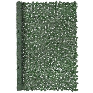Edera Privacy recinzione 96X72 artificiale verde parete schermo rinforzato giunto finta siepe foglia di vite decorazione per giardino esterno - Product Image 1