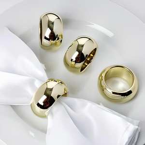 Porte-serviettes de luxe haut de gamme en laiton, fait main, en métal, pour la décoration de table haut de gamme à la maison et dans les restaurants d'hôtel - Product Image 1