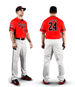 ชุดแข่งขันเบสบอลมืออาชีพสำหรับการฝึกซ้อมทีม เสื้อและกางเกงแบบสั่งทำพิเศษ ชุดกีฬาคุณภาพพรีเมียม ทนทาน สำหรับผู้ส่งออก - Product Image 4