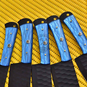 Custom Made J2 Stainless Steel Powder Coated Durable <b>Sharp</b> Ambidextrous Hammered Blade 5-Piece Professional Kitchen <b>Knife</b> <b>Set</b> - Product Image 3