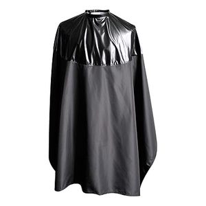Capa de Peluquería Ecológica de Poliéster Resistente al Agua Unisex Negra para Uso en Salón - Product Image 1