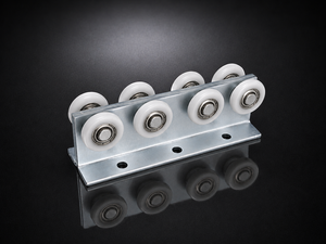 Ensemble de roulettes de guidage modernes et avancées pour porte coulissante à six roues, rouleaux à roulement en polymère renforcé, glissement silencieux, résistant à la rouille 1 - Product Image 6