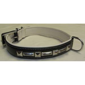 Collier de chien en cuir véritable de couleur personnalisée de qualité supérieure Super doux rembourré solide Rivet décoratif prix compétitif laisse pour animaux de compagnie - Product Image 4