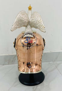 Casco Medieval alemán prusiano, casco de latón y águila de cobre, protector prusiano, Regimiento, águila, decoración - Product Image 4