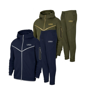Conjunto de Sudadera con Capucha Completa Unisex de Felpa Técnica - Ropa Deportiva de Invierno para Exteriores Ecológica con Estampado Personalizado - Product Image 2