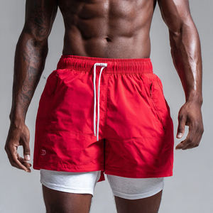 Shorts de compression pour homme, 2-en-1, pour la course à pied, la musculation et l'exercice, double couche - Product Image 4