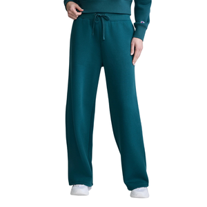 <b>Womens</b> Crew Neck Tracksuit With Wide Leg Trousers Relaxed Fit Casual <b>Lounge</b> Wholesale Custom Two Piece Clothing Outfit Set Maker - Product Image 4