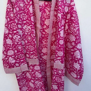 Vestido Kimono Maxi de Algodón Estilo Japonés Bohemio Oversize con Estampado Floral Hecho a Mano para Uso Diario, Ideal para Damas de Honor - Product Image 1