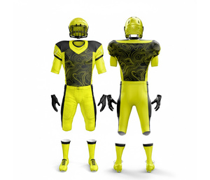 Ensemble d'uniformes de football américain haute performance – Sublimation intégrale |   Ensemble de football avec maillot et pantalon |   Polyester respirant - Product Image 6