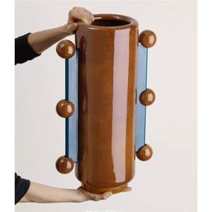 Florero Moderno de Lujo en Metal Dorado, Florero Decorativo Geométrico de Hierro para el Hogar Nórdico, Sala de Estar, Centros de Mesa para Bodas - Product Image 2