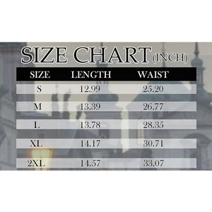 Women's <b>Mini</b> Tartan Gothic Skirt Tie Waist Lace Up Double Layered Ruffles Skirt Set with Metal Chains - Product Image 6