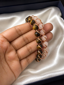 Gemstone Beaded <b>Bracelet</b> Handmade Crystal <b>Bracelet</b> <b>Healing</b> Crystal <b>Bracelet</b> Wire Wrapped Gemstone <b>Bracelet</b> Couple Stone <b>Bracelet</b> - Product Image 6