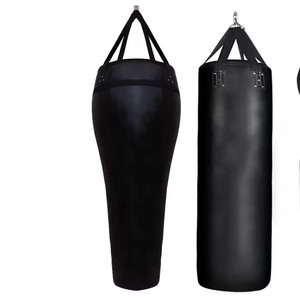 Heavy Leather Punching Bags with Straps for Boxing Training MMA Muay Thai Kickboxing Martial Arts or Fitness - Product Image 5