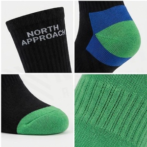 North Approach Crew <b>Socks</b> Solid Color Breathable <b>Running</b> <b>Socks</b> for Adults Summer Season - Product Image 4