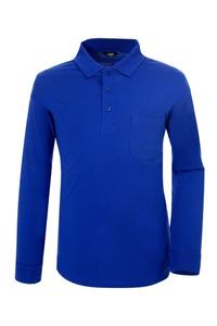 [MARK] OEM/ODM Marca Coreana MT-1213 Polo de Manga Larga de Algodón Peinado Mezclado 30's con Bolsillo en el Pecho - Product Image 2