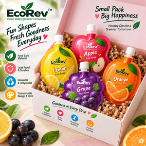 Spout <b>Pouch</b> Flexible Packaging For Juices Baby <b>Food</b> Nutrition On The Go With Digital Printing And Recyclable Material - Product Image 6