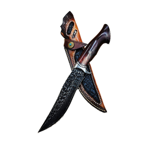 Cuchillo de Caza de Acero de Damasco de Alta Resistencia con Cuchillas de Cambio Rápido, Mango de Acero Inoxidable, No Retráctil, Autocargable, OEM - Product Image 2
