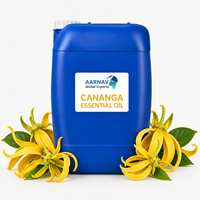 Huile Essentielle de Cananga 100% Pure, Extrait Floral de Cananga Odorata Distillé à la Vapeur, Note de Fond pour Parfum, Soins de la Peau, Savon, Aromathérapie