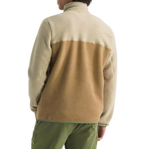Fabricants OEM sur mesure – Veste unisexe à fermeture éclair 1/4, 100 % coton molletonné, avec bordure extensible, poche poitrine, couleur unie, fermeture éclair intégrale - Product Image 5