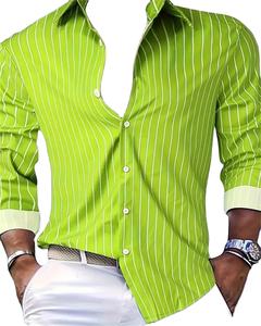 Haut à manches longues 100% coton pour hommes chemise décontractée à imprimé 3D pour le printemps et l'automne unisexe - Product Image 6