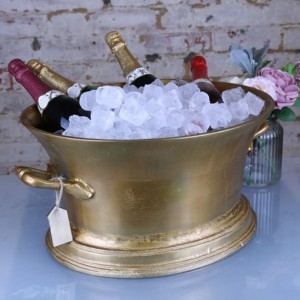 Fine <b>Table</b> Metal Ice Bucket Premium Beverage Holder - Product Image 1