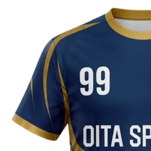 Men <b>Navy</b> Gold Two Tone Handball Uniform Jersey Short Sleeve Team Wear Polyester Sports Match Training Clothing - Product Image 5