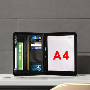 Carpeta Portafolio Personalizada A4 para Presentaciones de Oficina con Cierre de Cremallera, Colores Personalizados con Impresión de Sello para Reuniones y Archivo - Product Image 4