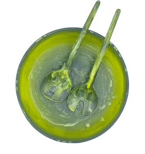 New Arrival Resin <b>Bowl</b> & <b>Salad</b> <b>Server</b> Set Tableware Serve Dinner & <b>Salad</b> Mixing <b>Bowl</b> Elegant Modern Home Hotel Kitchenware Use - Product Image 2